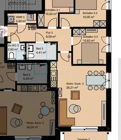 Apartamento 2130 - Strandwiese 13